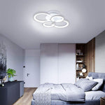 Elegant Semi Flush Mount Ceiling Lights with Unique Overlapping Rings - Lamp Outdoor