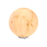 Glowing spherical moon lamp with realistic lunar surface texture and warm ambient lighting