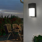 Rectangular Waterproof LED 10W Black Outdoor Wall Light