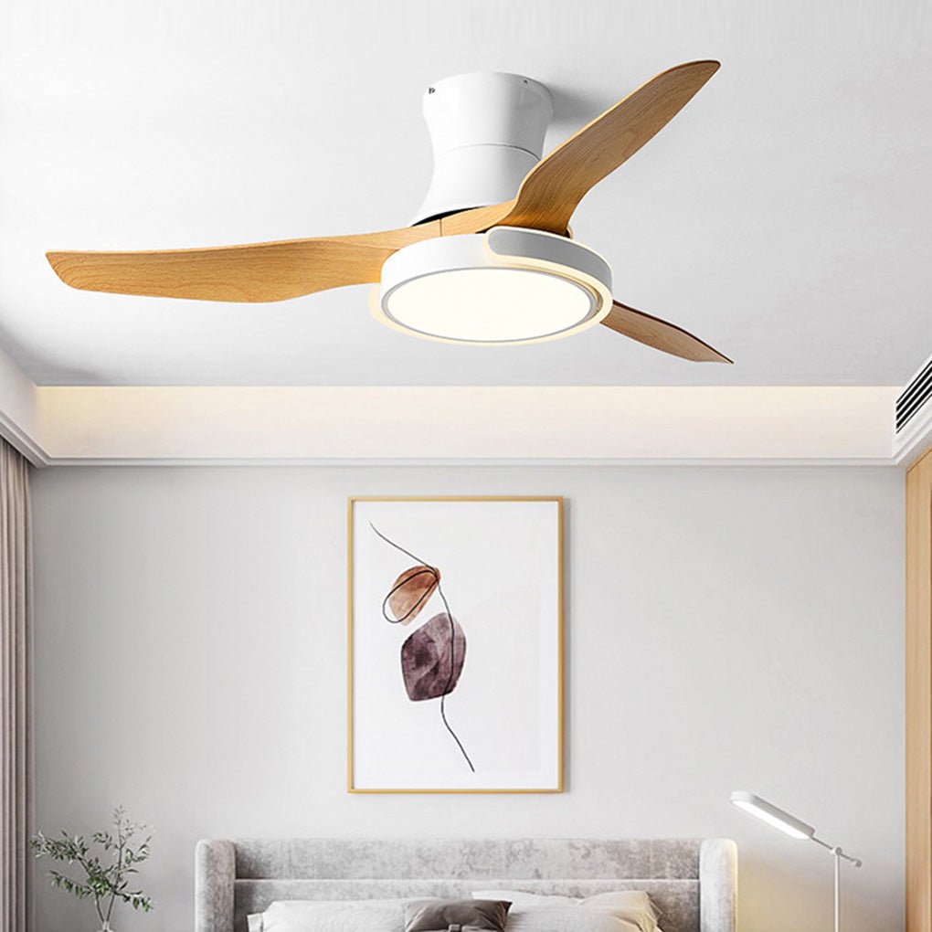 Remote Control Variable Frequency Dimming Integrated Ceiling Fan Light Supports Forward and Reverse - Lamp Outdoor