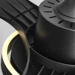 Remote Control Variable Frequency Dimming Integrated Ceiling Fan Light Supports Forward and Reverse - Lamp Outdoor