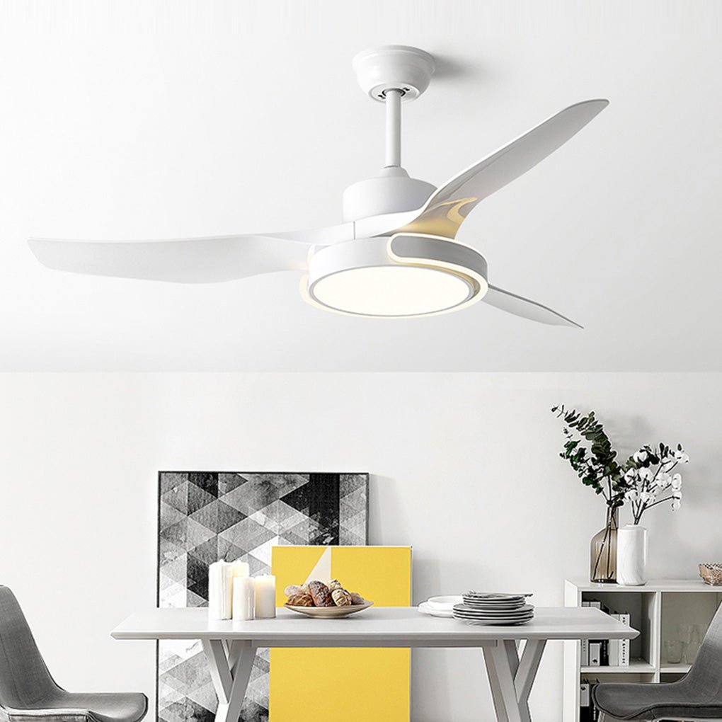 Remote Control Variable Frequency Dimming Integrated Ceiling Fan Light Supports Forward and Reverse - Lamp Outdoor