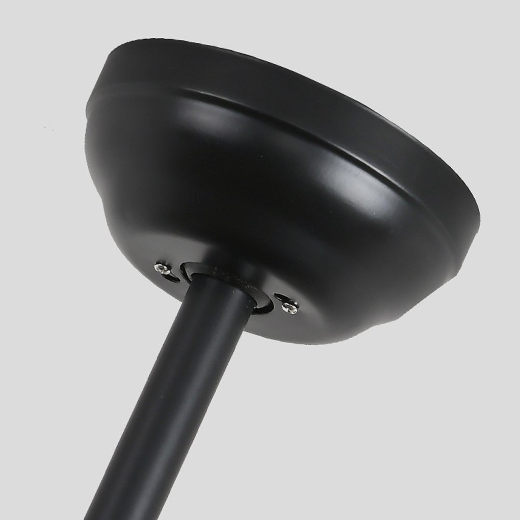 Retro Industrial Style Unique Iron Ceiling Fan Light with Remote Control - Lamp Outdoor