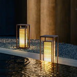 Classic Asian Courtyard Rectangular LED Outdoor Light