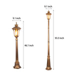 Retro Waterproof Aluminum LED Elegant Bronze European - Style Street Lights
