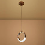 Ring Shaped LED Electroplated Metal Modern Pendant Light Hanging Lamp - Lamp Outdoor