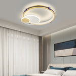 Ring Round Three Step Dimming Creative Modern LED Ceiling Light Fixture - Lamp Outdoor