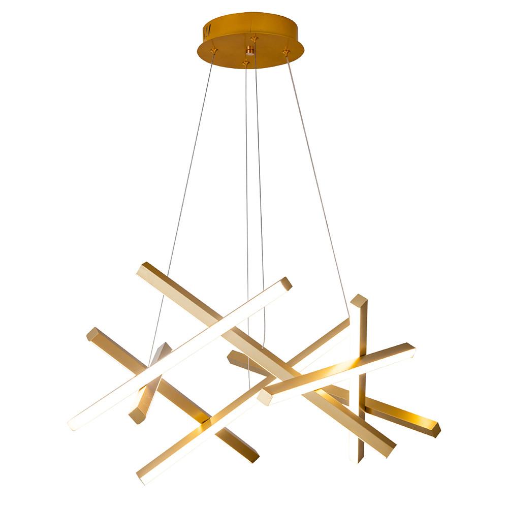 Amber Modern LED Metal Sputnik Chandelier - Lamp Outdoor