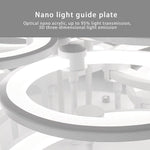 Elegant Semi Flush Mount Ceiling Lights with Unique Overlapping Rings - Lamp Outdoor