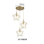Multi Star Shaped Modern Pendant Lighting Metal Pendant Lighting - Lamp Outdoor