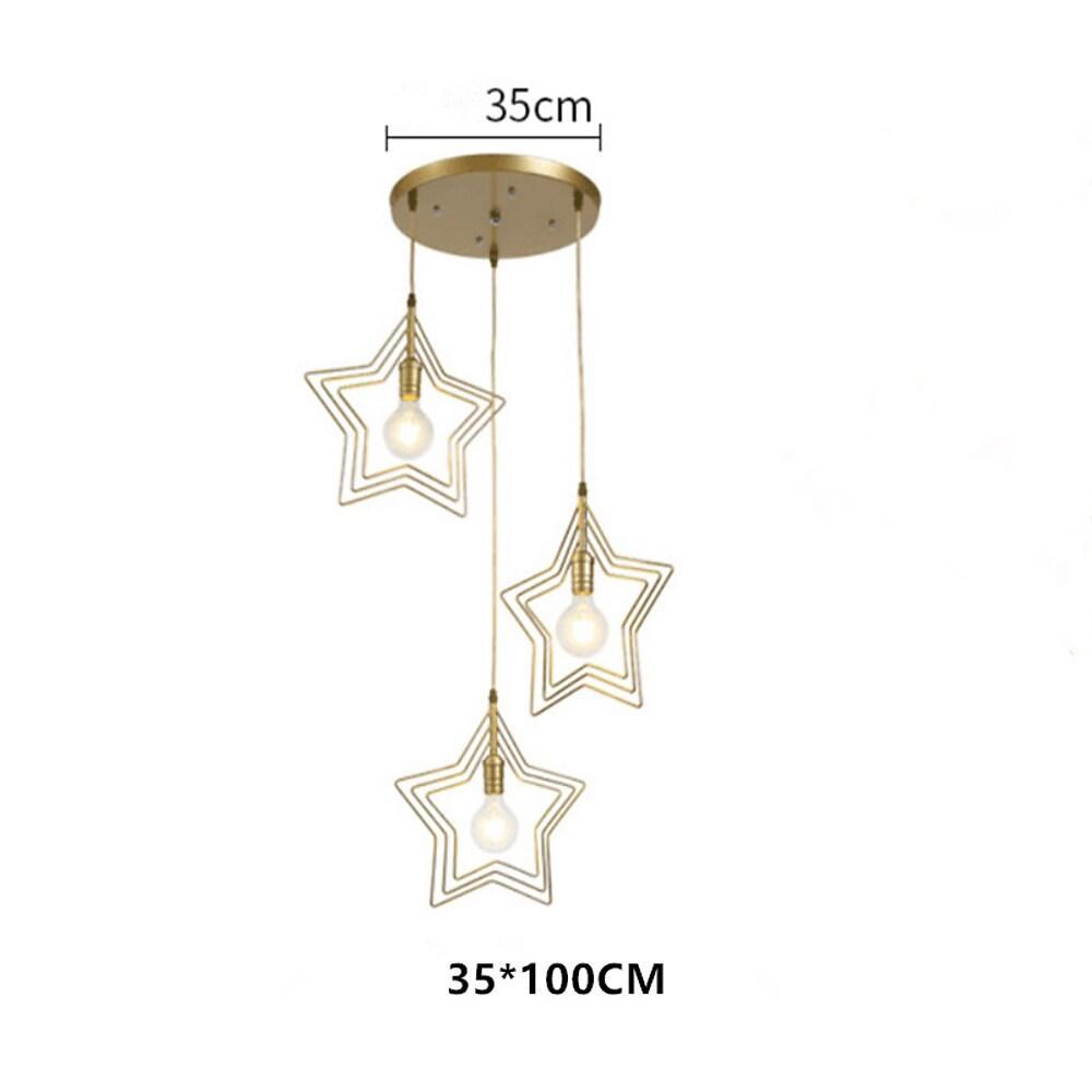 Multi Star Shaped Modern Pendant Lighting Metal Pendant Lighting - Lamp Outdoor