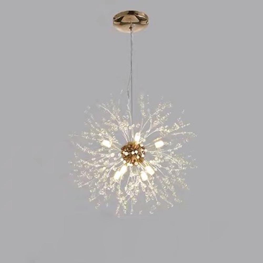 Innovative Modern Globe Design dandelion Chandelier Crystal Metal Ceiling Light - Lamp Outdoor