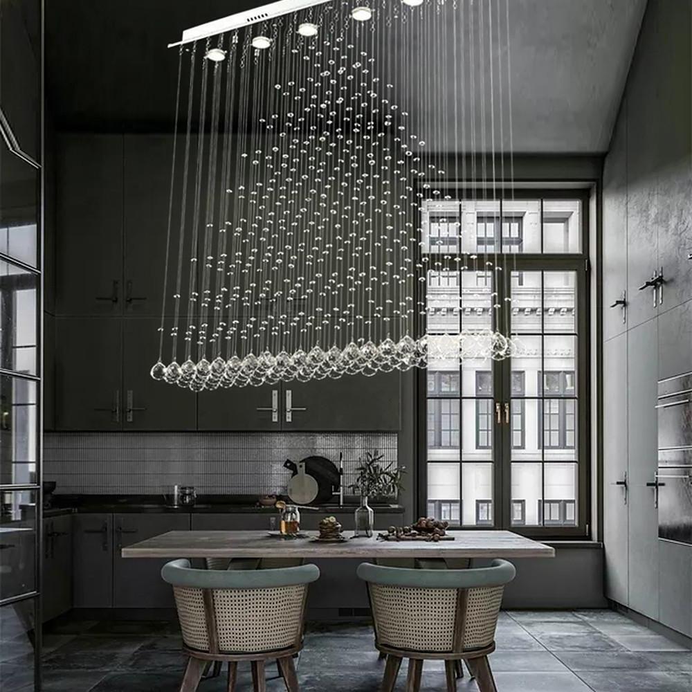 Crystal 5W LED Modern Flush Mount Lighting Chandelier Pendant Light - Lamp Outdoor