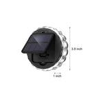 Round 9 LED Solar Petal Wall Light 3 Mode with Remote Outdoor Wall Sconce Lamp Waterproof Wall Mount Lighting - Lamp Outdoor
