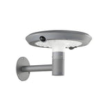 Round Solar-Powered LED Outdoor Wall Light with Motion Sensor - Lamp Outdoor
