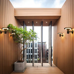 Round UFO-shaped LED Waterproof Solar Modern Outdoor Sconces Wall Lamp - Lamp Outdoor