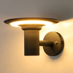 Round UFO - shaped LED Waterproof Solar Modern Outdoor Sconces Wall Lamp