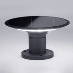 Round UFO Shaped Two Color Temperature LED Solar Waterproof Outdoor Fence Post Lights - Lamp Outdoor