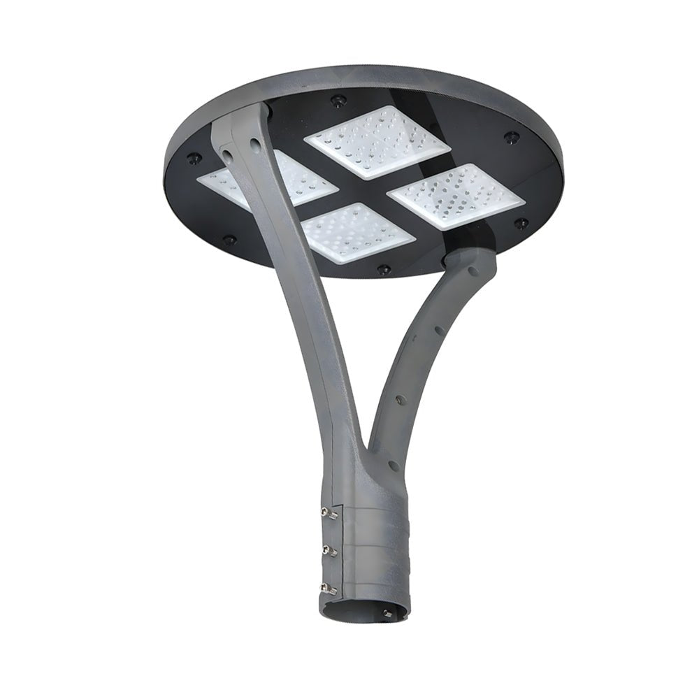 Round Waterproof LED Single/Two Arm Post Top Light - Lamp Outdoor