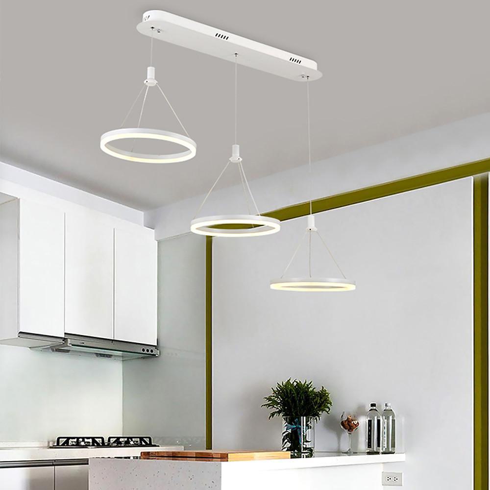 3-ring Dimmable LED Modern Chandeliers Pendant Light Hanging Lamp - Lamp Outdoor