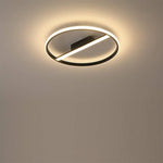 Creative Circle Flush Mount Light Metal Ceiling Light 1 Light - Lamp Outdoor