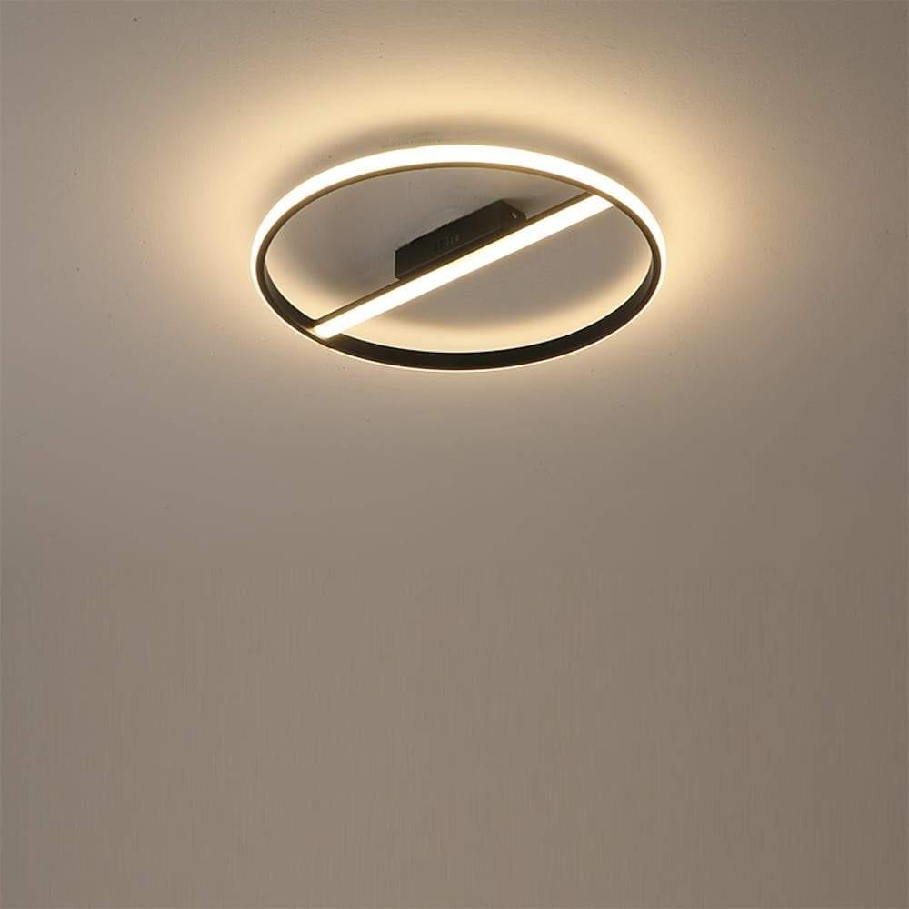 Creative Circle Flush Mount Light Metal Ceiling Light 1 Light - Lamp Outdoor