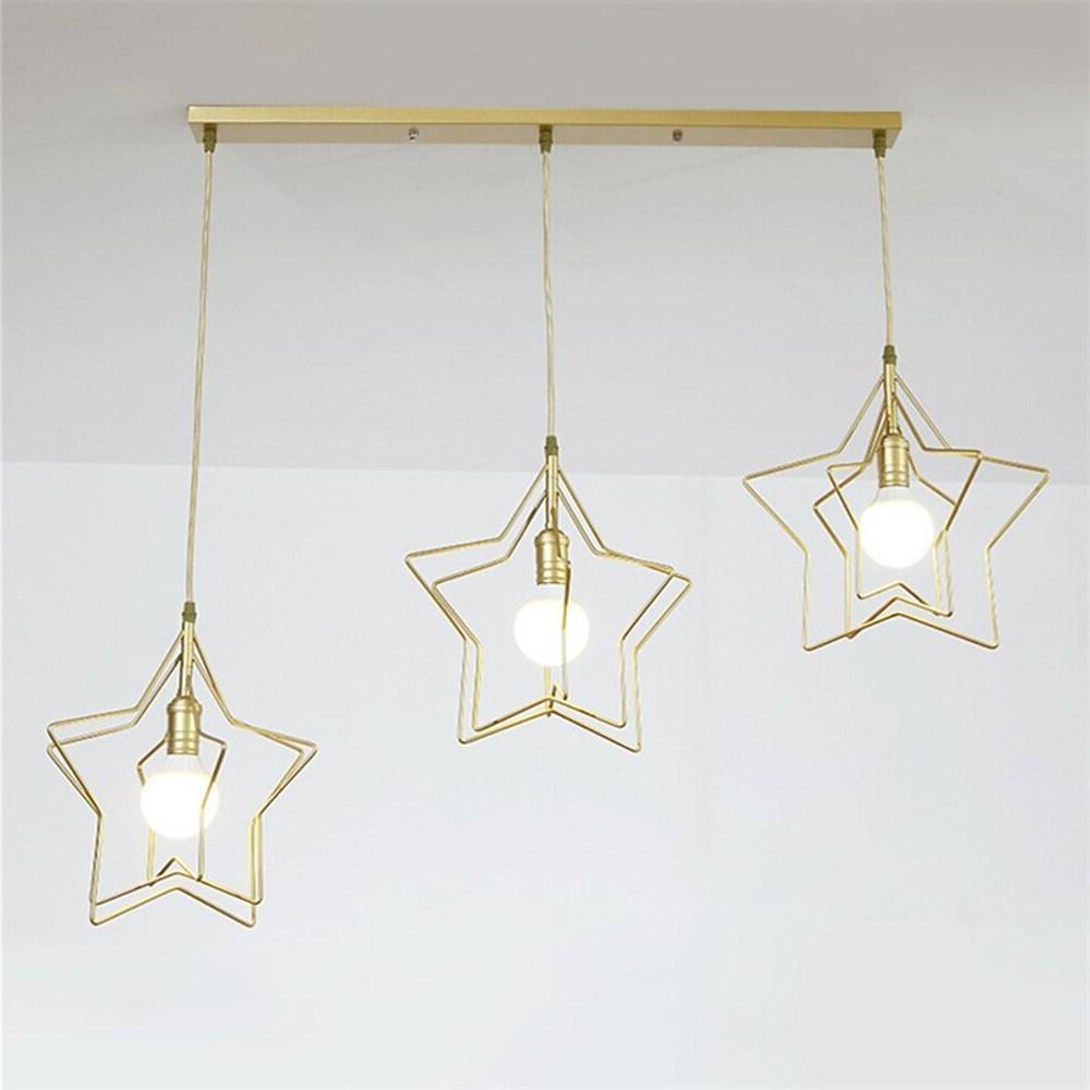 Multi Star Shaped Modern Pendant Lighting Metal Pendant Lighting - Lamp Outdoor