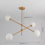 Geometrical Sputnik Chandelier Gold Master Bedroom Chandelier - Lamp Outdoor