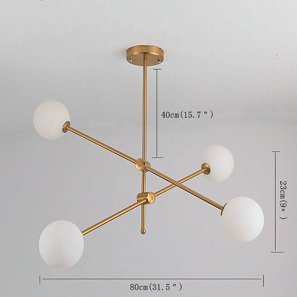 Geometrical Sputnik Chandelier Gold Master Bedroom Chandelier - Lamp Outdoor