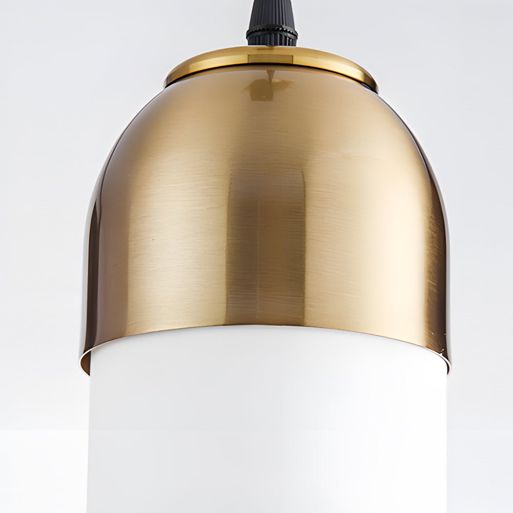 Simple Long Tube Glass Bottle Nordic Simple Small Chandelier Pendant Lights - Lamp Outdoor