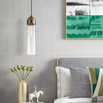 Simple Long Tube Glass Bottle Nordic Simple Small Chandelier Pendant Lights - Lamp Outdoor