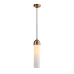 Simple Long Tube Glass Bottle Nordic Simple Small Chandelier Pendant Lights - Lamp Outdoor