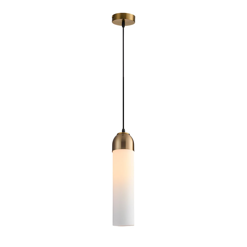 Simple Long Tube Glass Bottle Nordic Simple Small Chandelier Pendant Lights - Lamp Outdoor