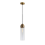 Simple Long Tube Glass Bottle Nordic Simple Small Chandelier Pendant Lights - Lamp Outdoor