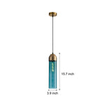 Simple Long Tube Glass Bottle Nordic Simple Small Chandelier Pendant Lights - Lamp Outdoor