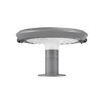 Simple Round LED Solar LED Post Light with Dual Motion Sensor - Lamp Outdoor