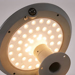 Simple Round LED Solar LED Post Light with Dual Motion Sensor - Lamp Outdoor
