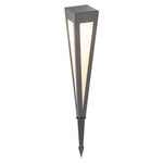 Adjustable RGB Solar LED Pathway Light Square Top & Conical Base Outdoor Lawn Lighting