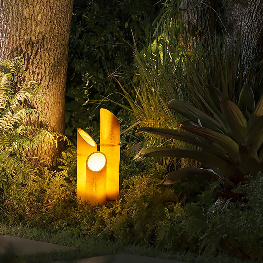 Realistic Bamboo LED Outdoor Lights Charming Landscape Lighting