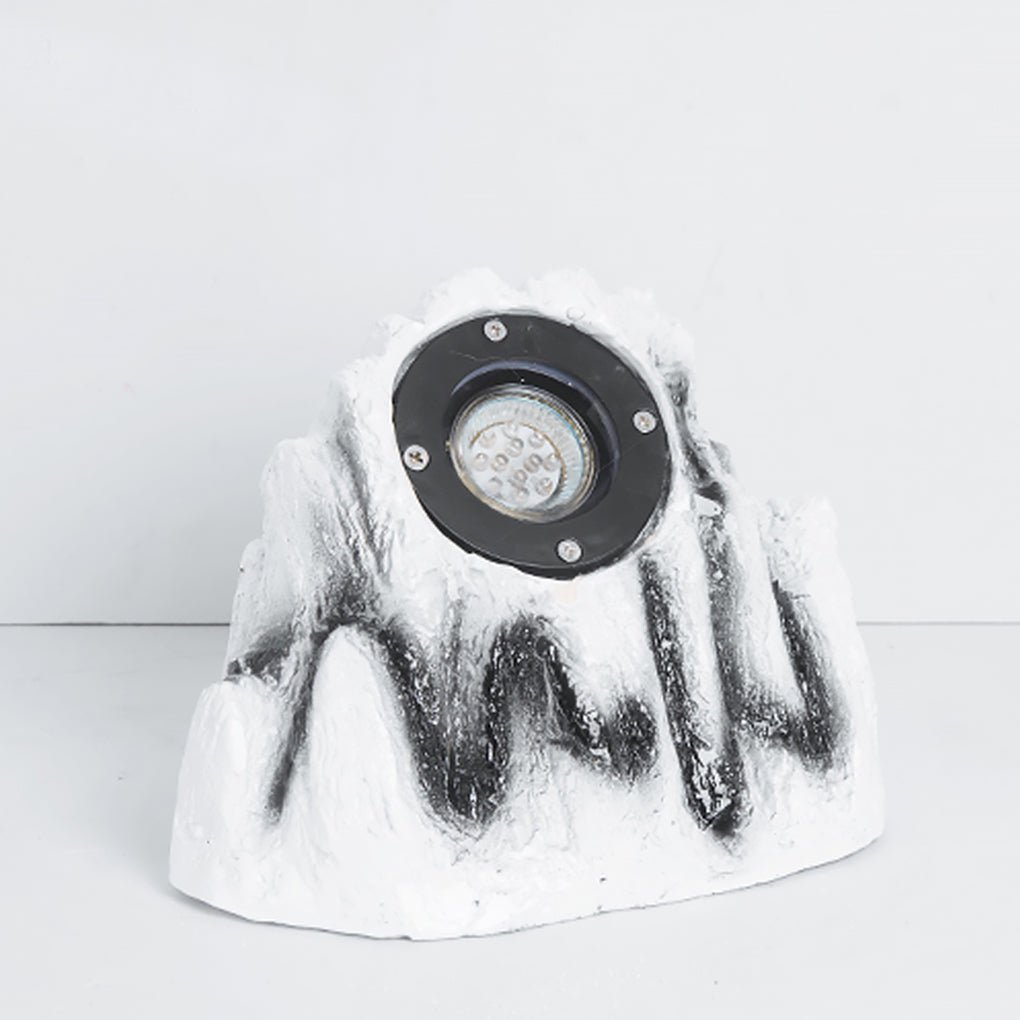 Resin Stone - Inspired Warm LED Garden Light Outdoor Illumination