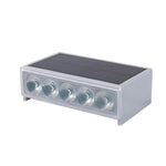Single rectangular LED step light fixture with multiple LED points for recessed mounting applications