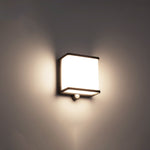 Ray Modern Minimalist Rectangular Acrylic Sensor Solar Outdoor Wall Lamp - Lamp Outdoor