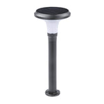 Sleek Black Solar LED Lawn Light Contemporary Outdoor Path Lighting