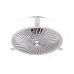 Round Dimming LED Modern Inverter Bladeless Ceiling Fan with Lights - Lamp Outdoor
