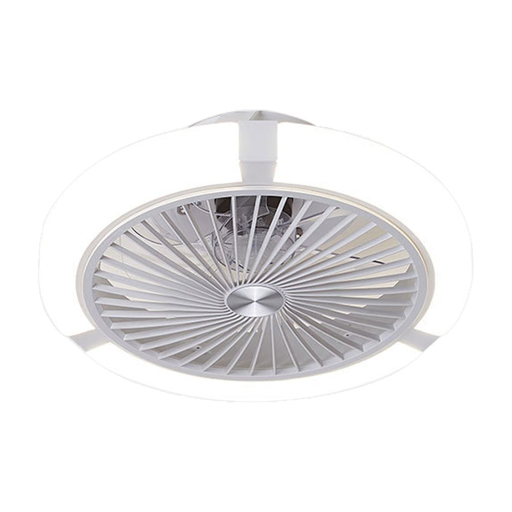 Round Dimming LED Modern Inverter Bladeless Ceiling Fan with Lights - Lamp Outdoor