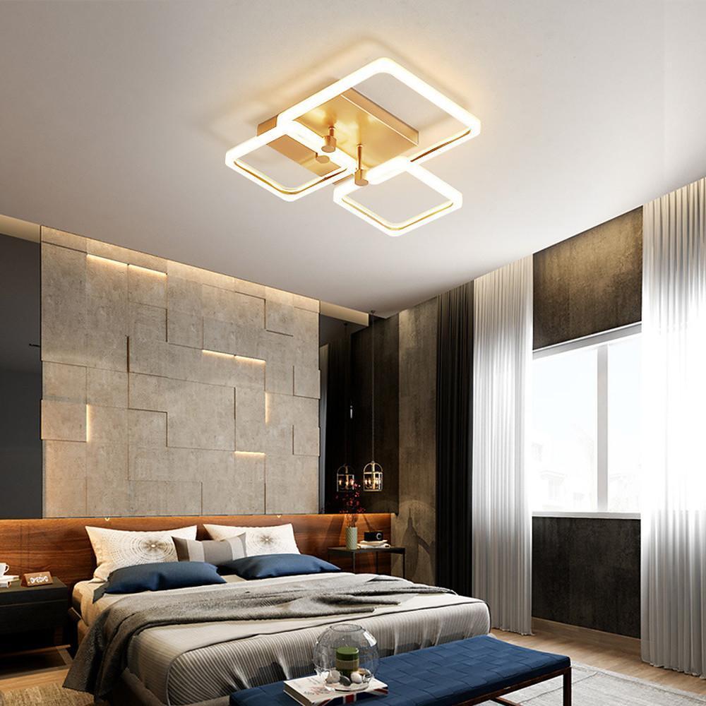 Squares Artistic Dimmable LED Modern Ceiling Lights Flush Mount Lighting - Lamp Outdoor