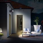 Solar Adjustable LED Outdoor Wall Lamp Wall Sconces Lighting Flood Light - Lamp Outdoor