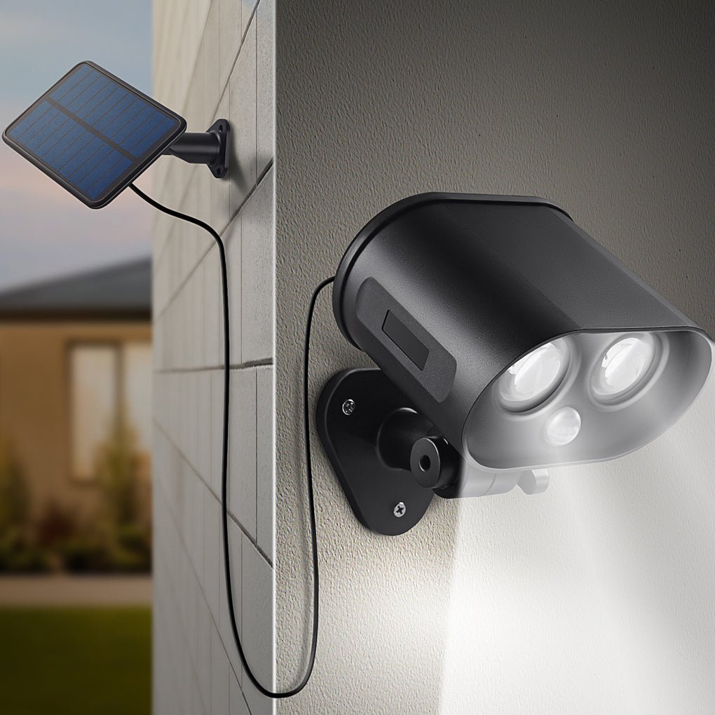 Solar Adjustable LED Outdoor Wall Lamp Wall Sconces Lighting Flood Light