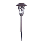 Solar Glass & Metal Stake Lawn Lights LED Retro Modern Waterproof Lighting
