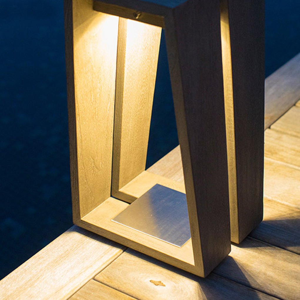 Minimalist Trapezoid Solar Light Waterproof LED Outdoor Illumination